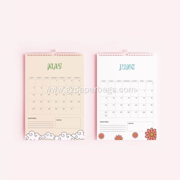 Custom Floral Themed Monthly Wall Calendar